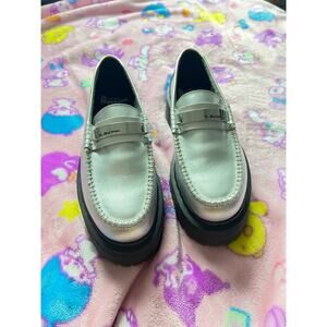 Dr. Martens Penton II Quad Metallic Leather Loafers M-7, L-8 90s-Inspired Grunge